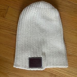 Love Your Melon off-white knit beanie